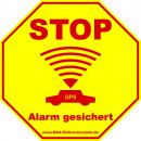 Aufkleber Auto - Stop Alarm gesichert
